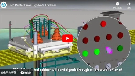 GNZ مركز محرك ارتفاع معدل Thickner